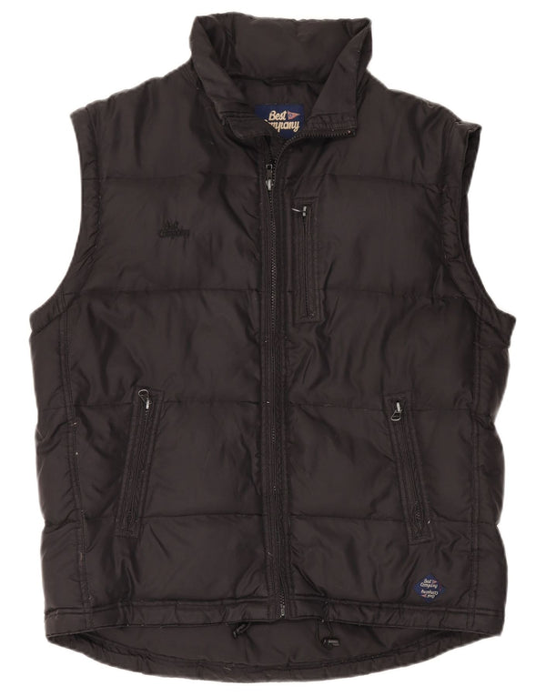 BEST COMPANY Gilet căptușit supradimensionat pentru femei UK 14 Large Black
