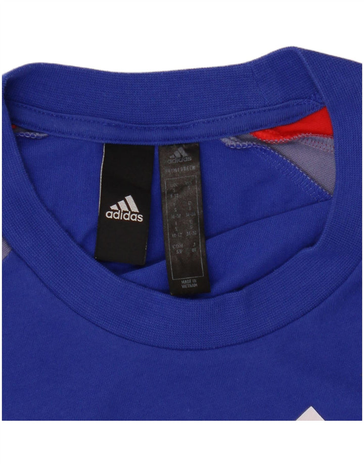 ADIDAS Primegreen Graphic Tricou Top pentru femei UK 8/10 Small Blue