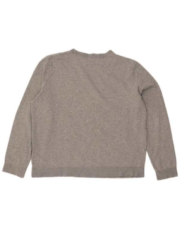 Pulover supradimensionat pentru femei NIKE UK 16, mare, gri bumbac cu pete