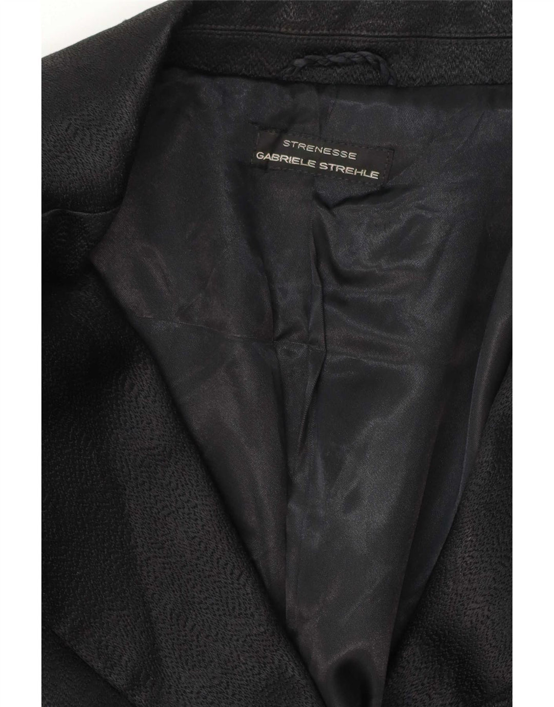 Strenesse Gabriele Strehle Palton dublu pentru femei UK 14 Medium Black