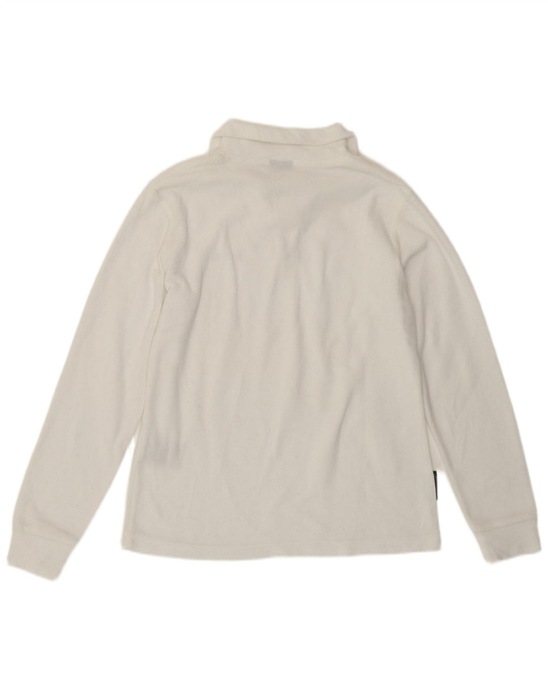 Pulover pentru femei Invicta, cu fermoar și gât, din lână UK 14 Poliester alb mediu