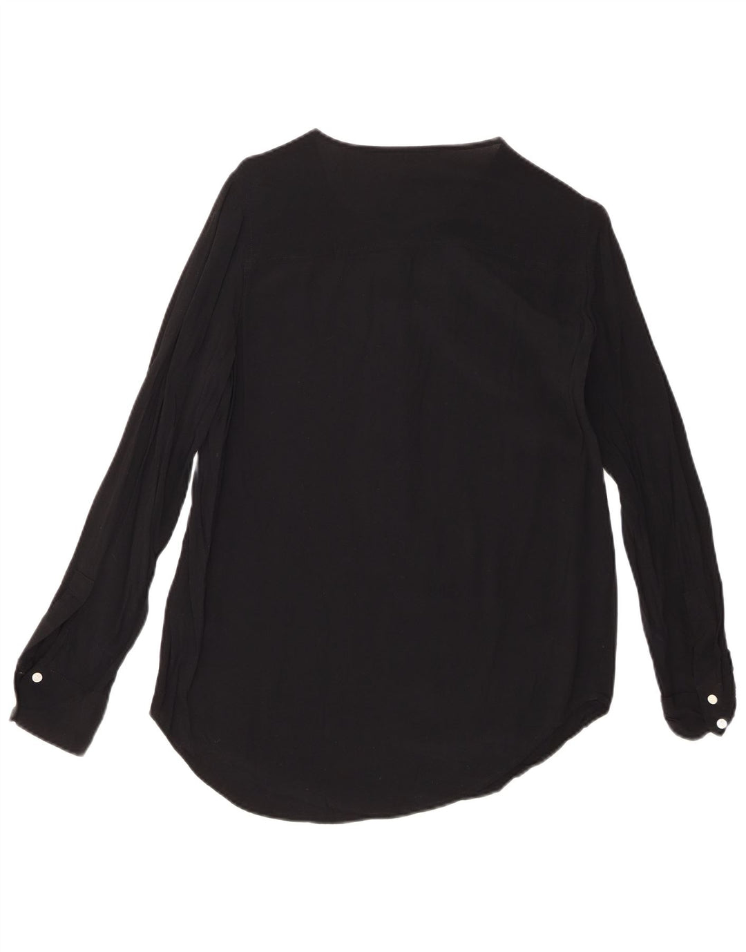 Bluză cu mânecă lungă pentru femei J. CREW Top UK 10 Small Black Viscose