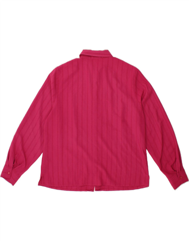 BROMLEY  Womens Shirt Blouse US 18 2XL Pink Polyester Vintage Bromley and Second-Hand Bromley from Messina Hembry 