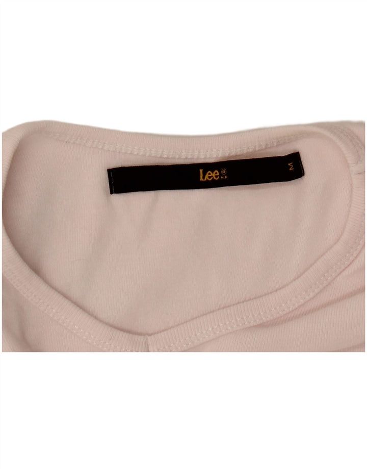 Tricou crop pentru femei LEE UK 12 Roz mediu