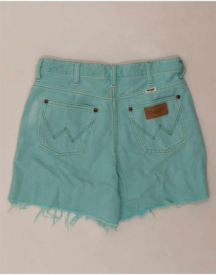 Pantaloni scurți din denim WRANGLER pentru femei W28 bumbac turcoaz mediu