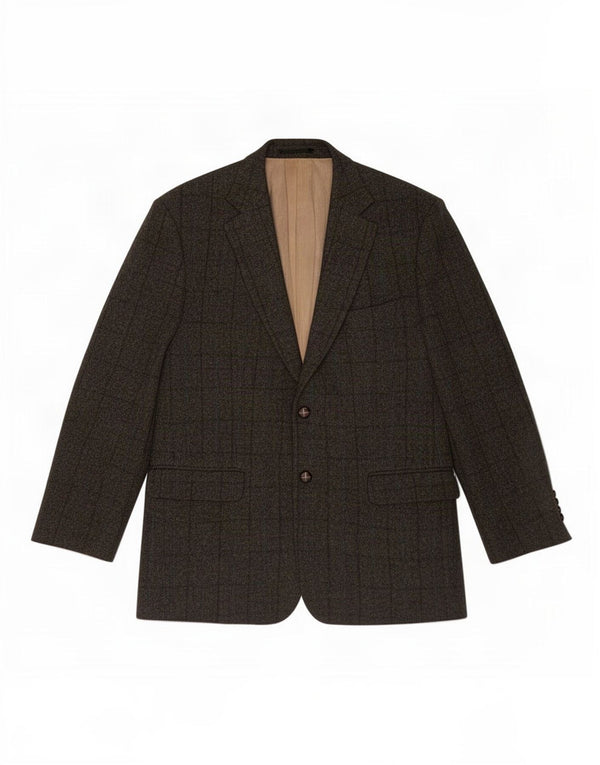 Jachetă pentru bărbați Marks & Spencer Harris Tweed Blazer UK 42, mare, kaki, carouri