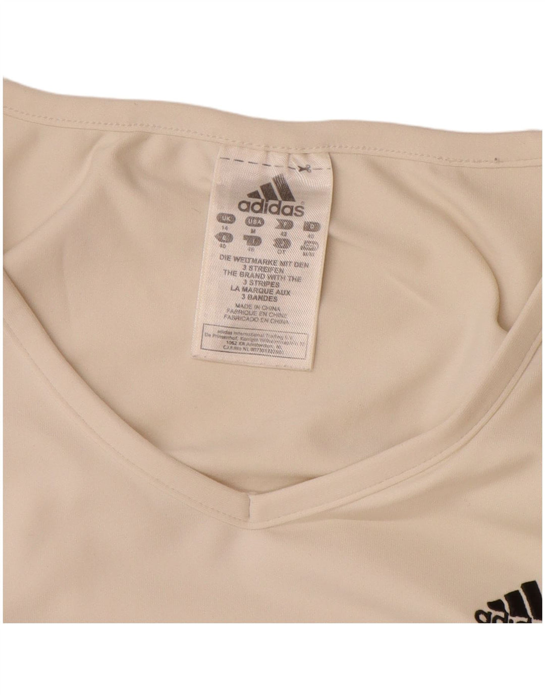 Tricou Adidas pentru femei Top UK 14 Medium Off White Poliamidă