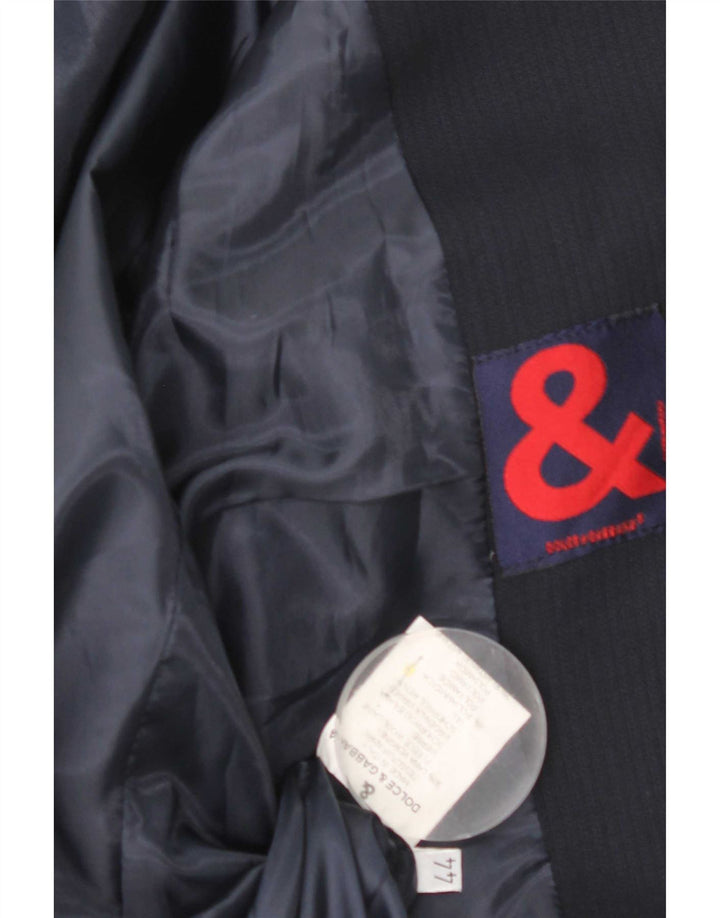 Jachetă pentru femei Dolce & Gabbana Blazer cu 3 nasturi IT 44 Medium Bleumarin