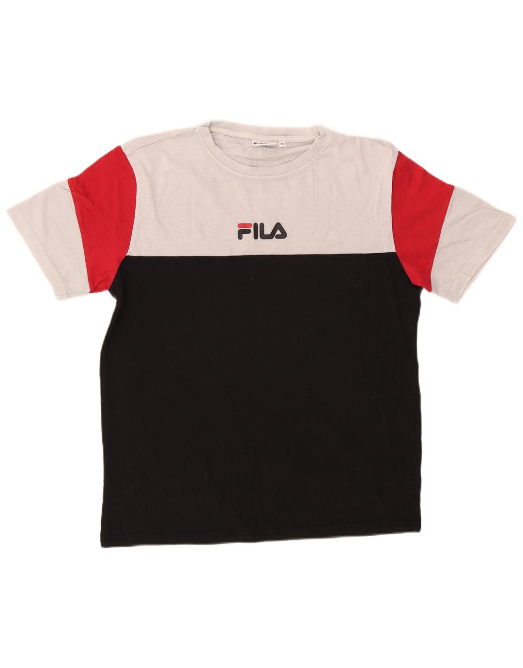 Tricou Bărbați Fila Top Mediu Negru Colorblock