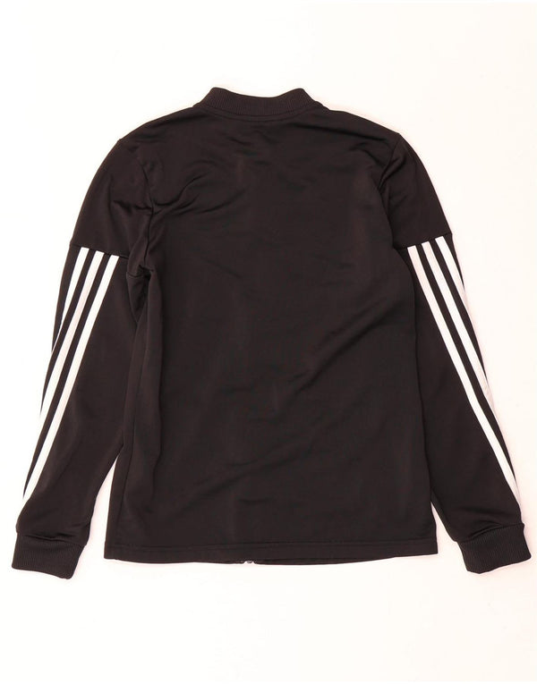 Jachetă de trening pentru fete Adidas 11-12 ani poliester negru