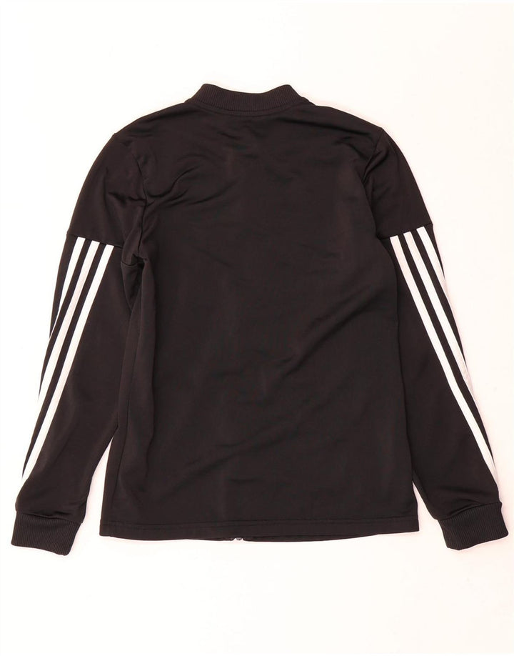 Jachetă de trening pentru fete Adidas 11-12 ani poliester negru