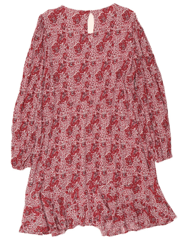 Rochie Boden cu mânecă lungă pentru femei UK 22 3XL Roșu Paisley Viscose