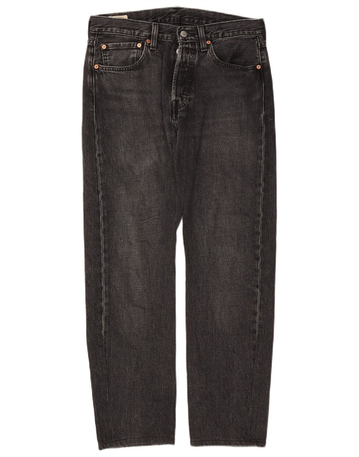 Blugi drepti pentru bărbați Levi's 501 W31 L29 bumbac negru