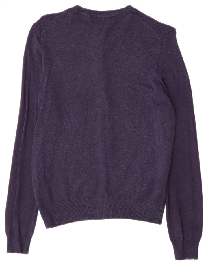 Pulover cardigan pentru femei Marks & Spencer UK 12 Medium Bleumarin Viscoză