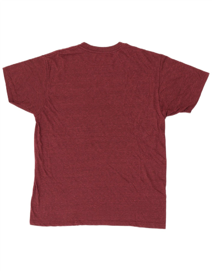 Tricou pentru bărbați Hurley Top mare din poliester striat burgundy