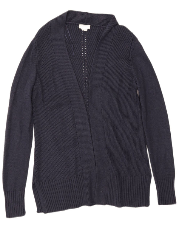 FAT FACE Pulover cardigan deschis pentru femei UK 8 Small Bleumarin Acrilic