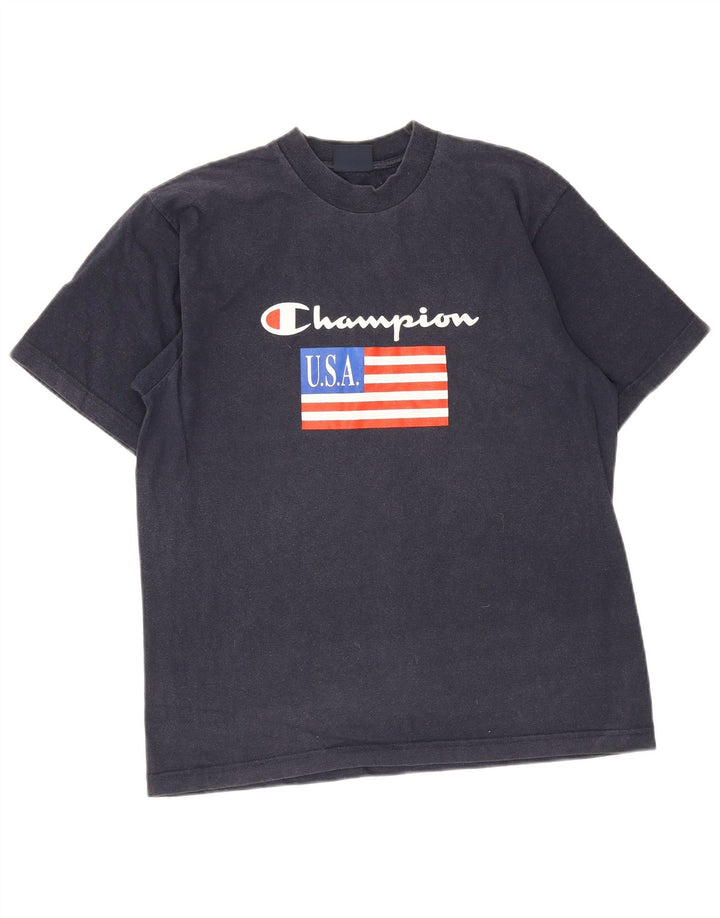 Tricou grafic pentru bărbați Champion Top Mediu Bleumarin