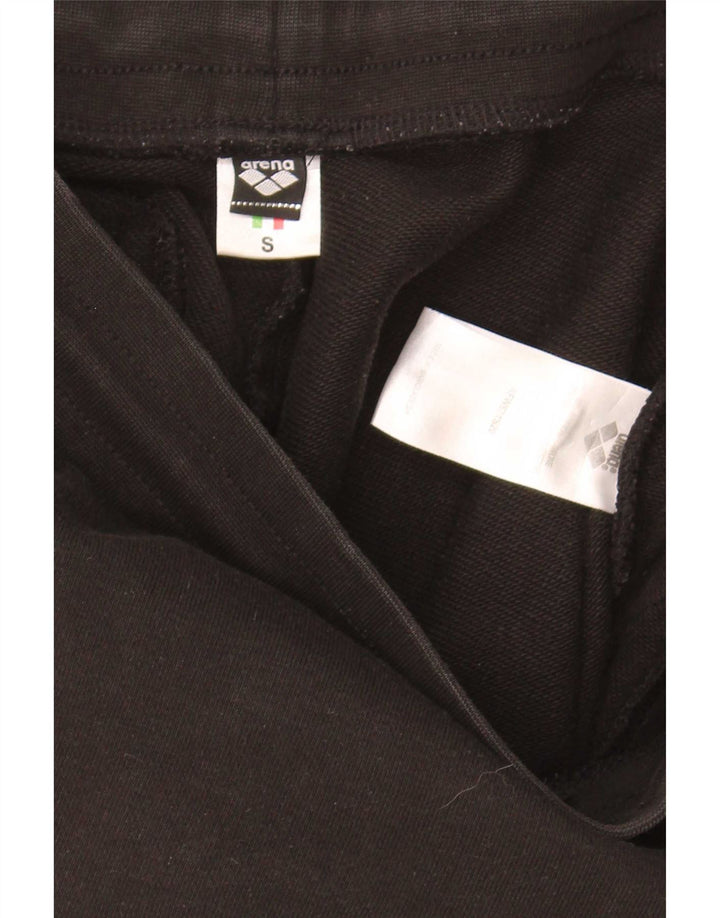 Pantaloni scurți sport cu grafic pentru femei Arena, bumbac negru mic