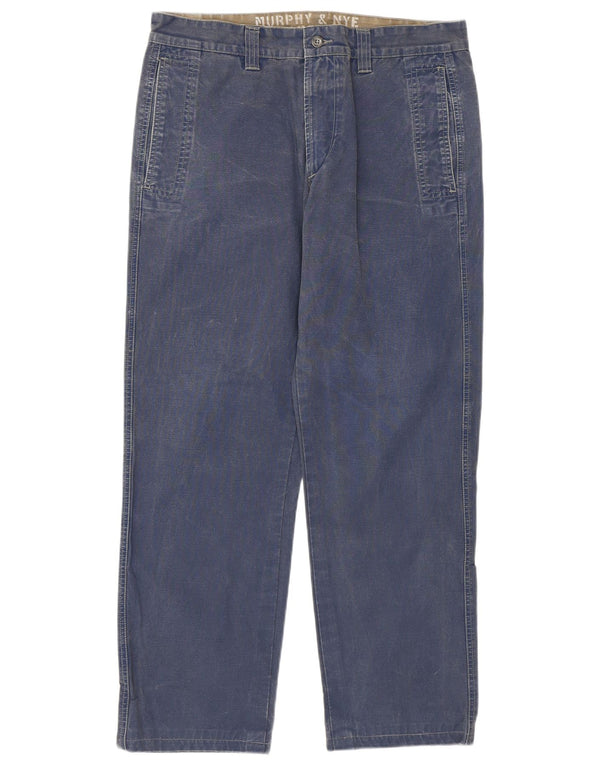 Pantaloni chino drepți pentru bărbați Murphy & Nye L34 L28 Bumbac bleumarin