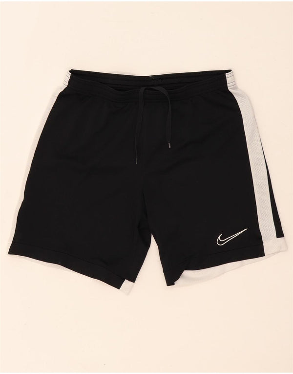 Pantaloni scurți sport NIKE Dri Fit pentru bărbați, negru mediu, poliester color bloc