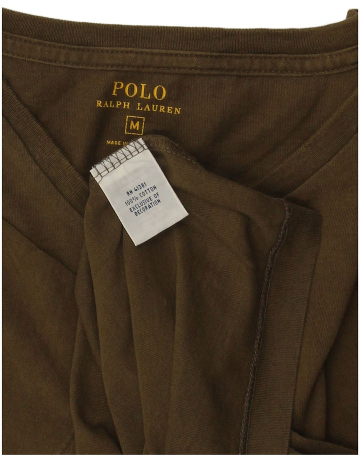 POLO RALPH LAUREN Tricou Bărbați Top Mediu Kaki Bumbac