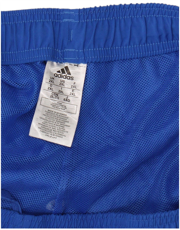 Pantaloni scurți sport ADIDAS pentru bărbați 2XL, poliester albastru