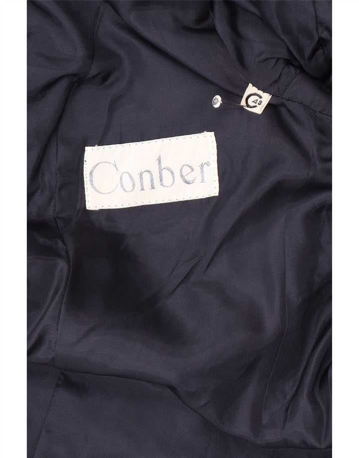 Pardesiu vintage pentru femei IT 48 XL bleumarin
