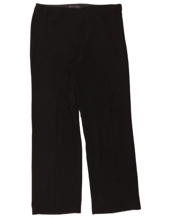 Marks & Spencer Pantaloni casual pentru femei cu picioare largi UK 14 Large W32 L30 Negru