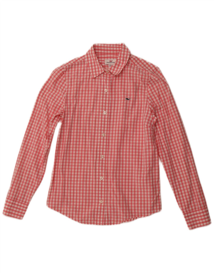 Cămașă pentru femei VINEYARD VINES US 2 XS Pink Gingham Bumbac