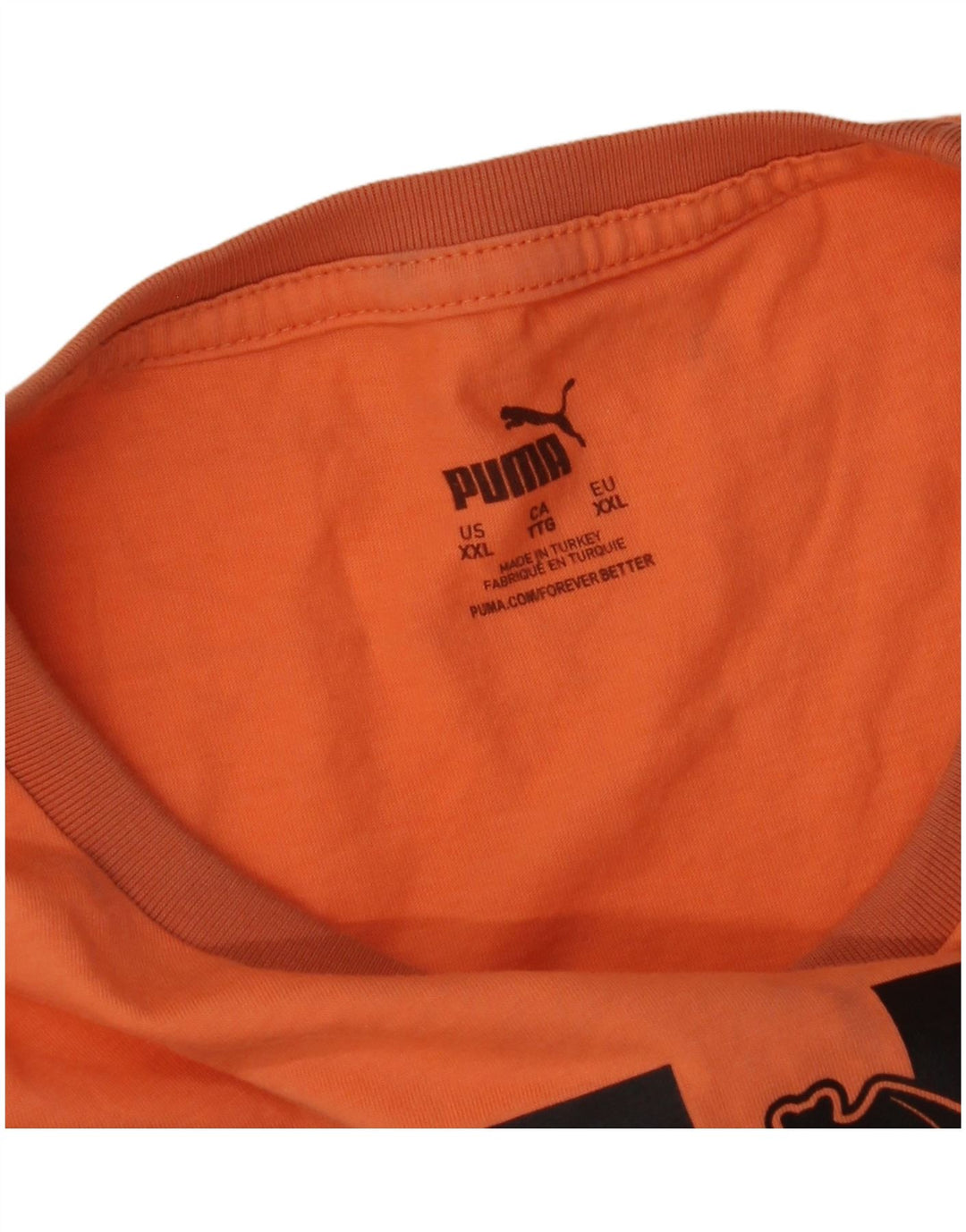 Tricou grafic Puma Valencia pentru bărbați Top 2XL portocaliu