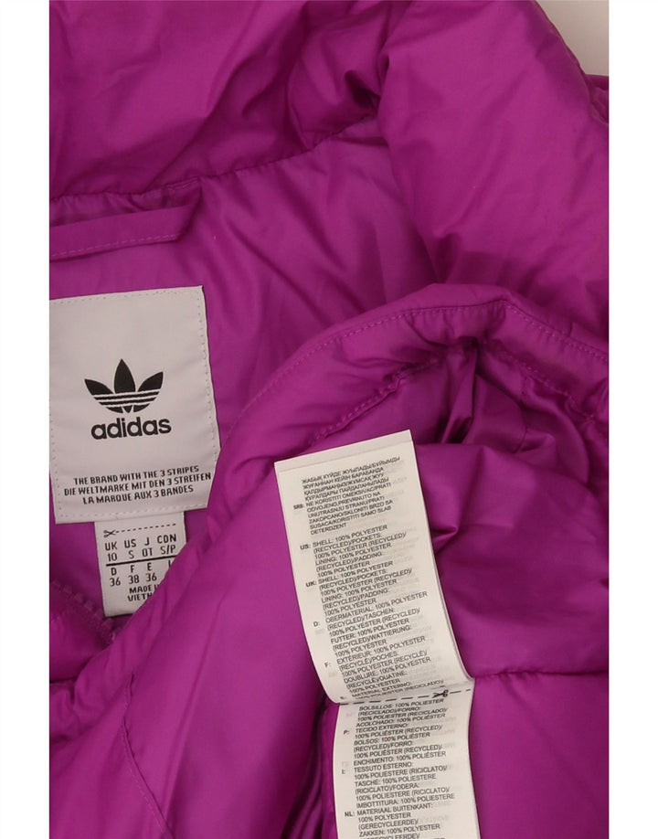 Jachetă căptușită supradimensionată pentru femei Adidas UK 10 Poliester violet mic