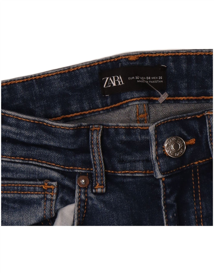 Blugi Zara Femei Bootcut EU 36 XS W26 L23 Albastru