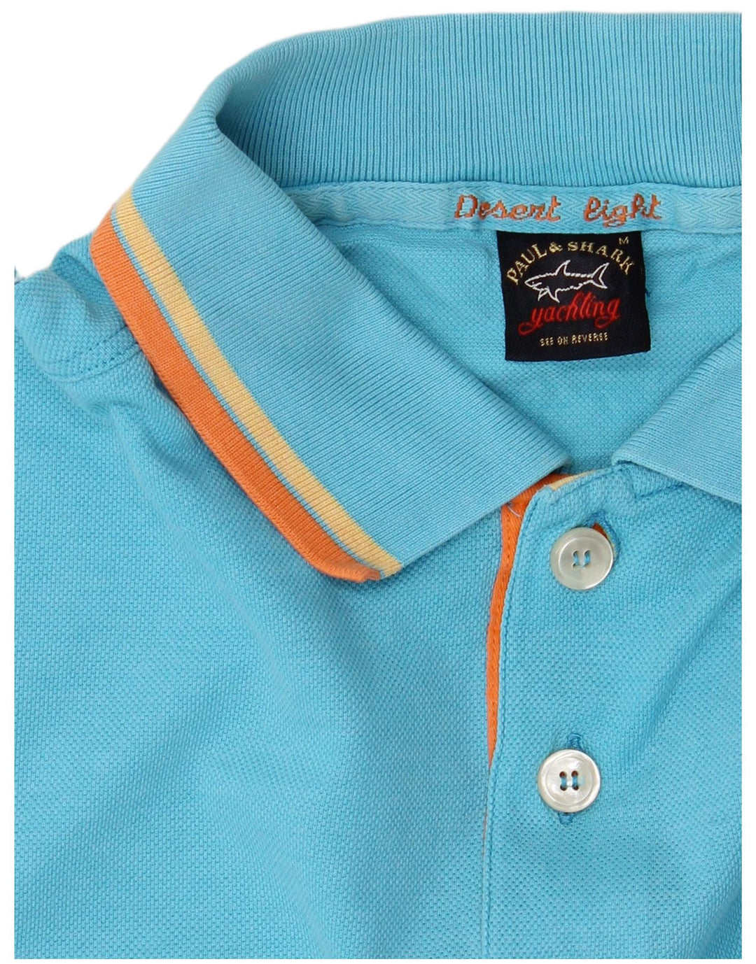Cămașă polo Paul & Shark pentru bărbați, albastru mediu