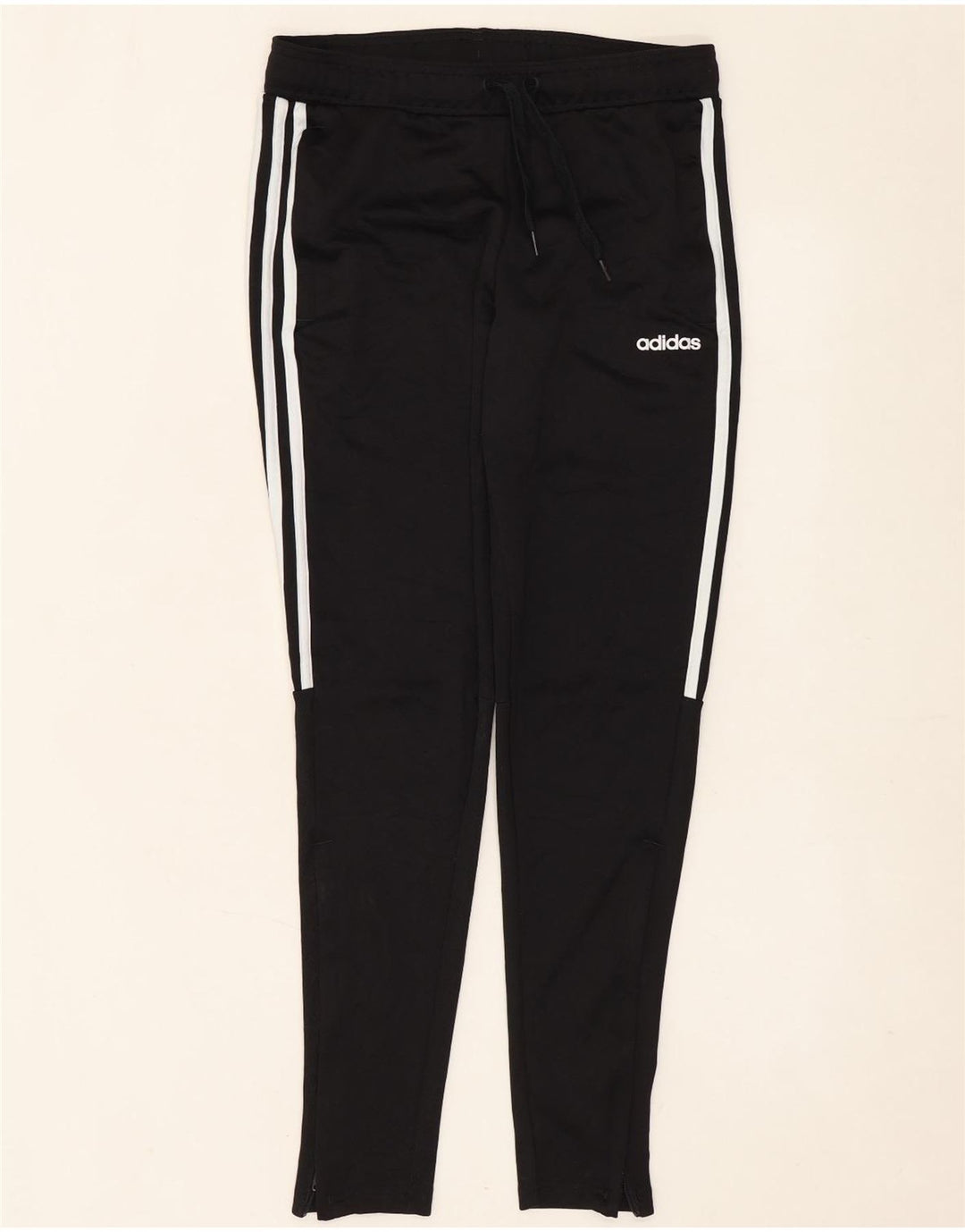 Pantaloni de trening Adidas pentru femei UK 8/10 Poliester negru mic