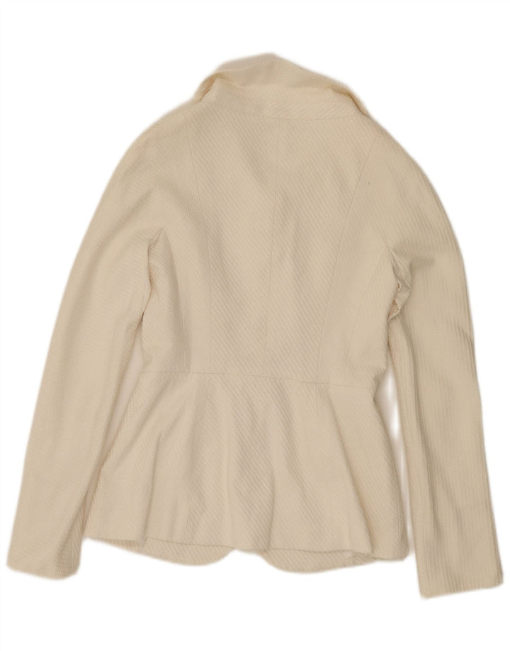 Jachetă Blazer Vintage pentru femei cu 4 nasturi UK 10 Small White