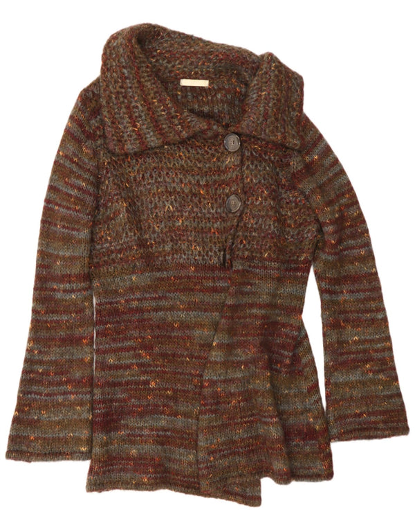 Pulover cardigan cu paragate Marks & Spencer pentru femei UK 16 mare, verde, pete