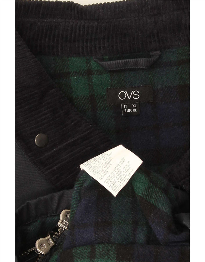 Jachetă OVS pentru bărbați din bumbac cerat UK 42 XL Negru