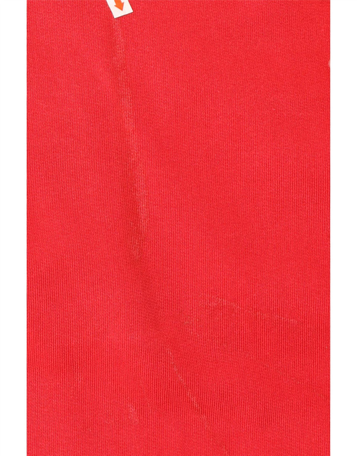 WHITE STUFF Hanorac cu grafică cu fermoar și cu decolteu pentru bărbați, XL, roșu