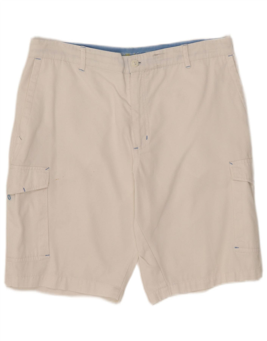Pantaloni scurți cargo pentru bărbați AST W34, bumbac alb mare