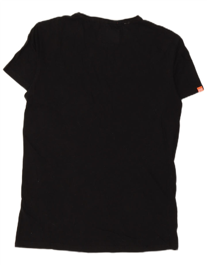 SUPERDRY Tricou Bărbați Top Mediu Negru Bumbac