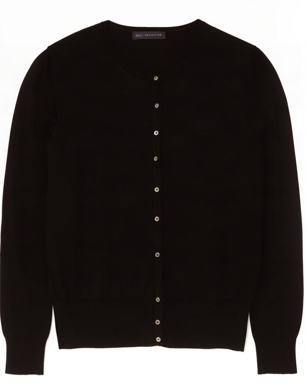 Pulover cardigan pentru femei Marks & Spencer UK 10 Small Black Viscose
