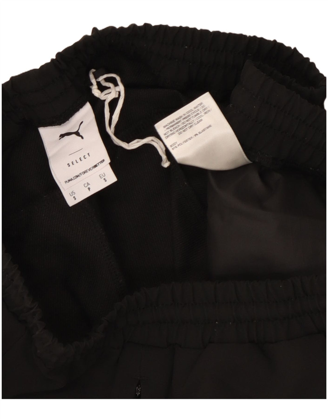 Pantaloni de trening Capri Puma pentru femei UK 10 Poliester negru mic