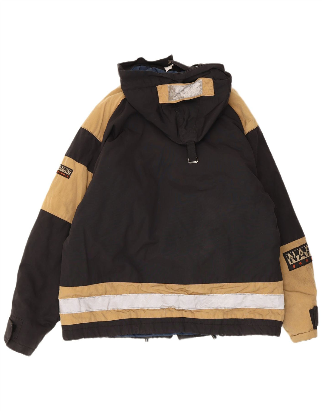 Jachetă Windbreaker pentru bărbați cu grafică NAPAPIJRI UK 38 Medium Bleumarin