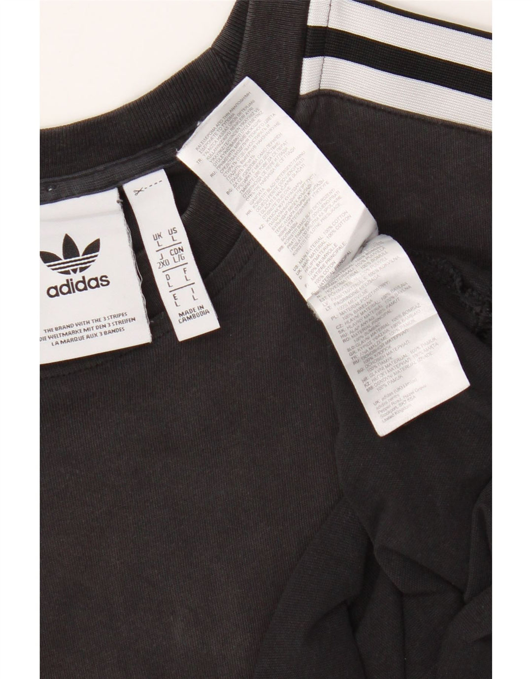 Tricou pentru bărbați Adidas Top mare, negru, bumbac