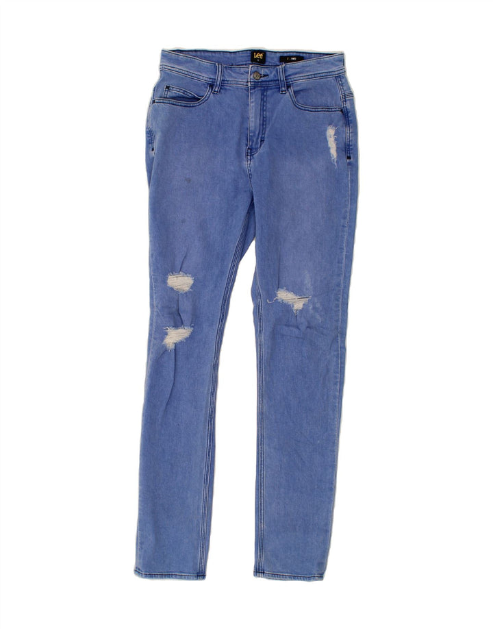 LEE Womens Distressed Skinny Jeans W30 L30  Blue Cotton Vintage Lee and Second-Hand Lee from Messina Hembry 