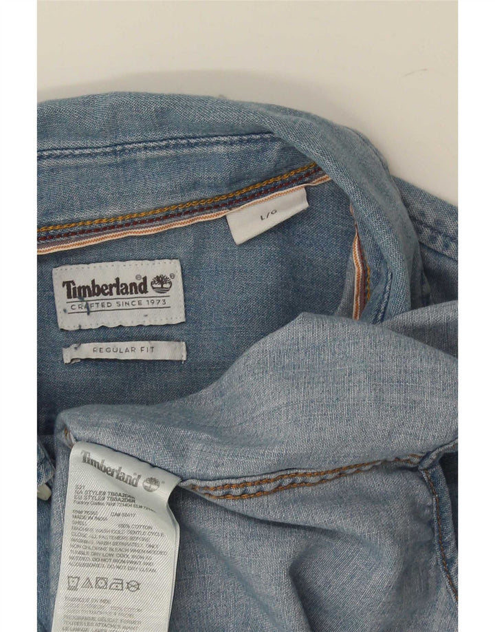 Cămașă Timberland, pentru bărbați, de denim, mare, albastru