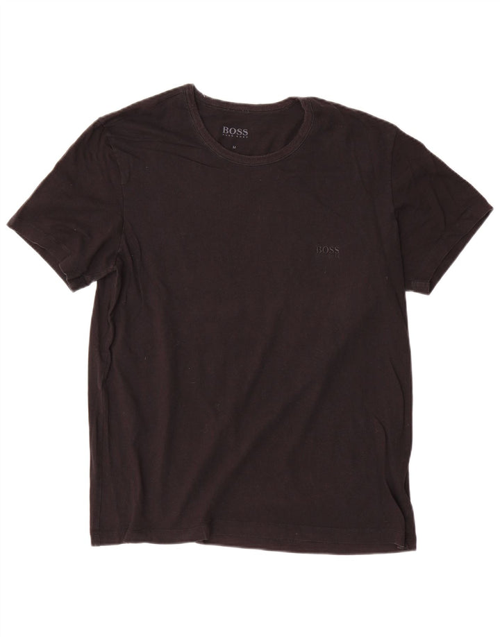 Tricou pentru bărbați Hugo Boss Top mediu din bumbac negru