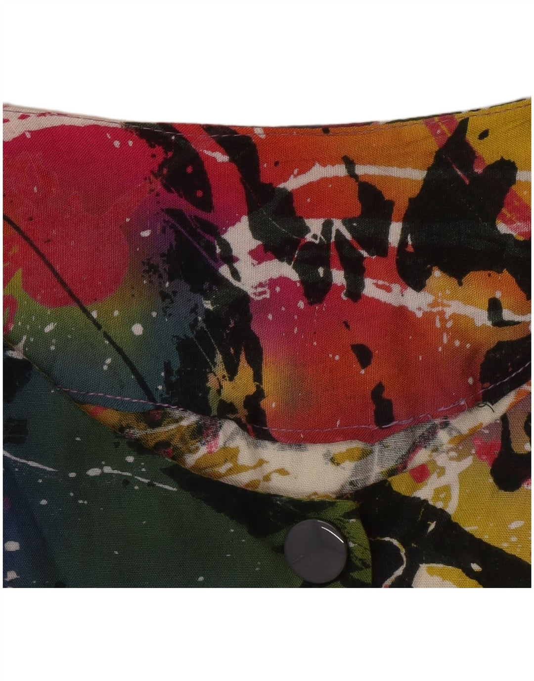 Jachetă vintage pentru femei cu model abstract, UK 22 3XL, multicoloră