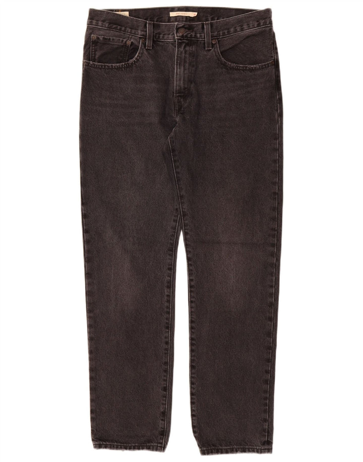 Blugi drepti pentru femei cu talie medie LEVI'S L30 L31 bumbac gri