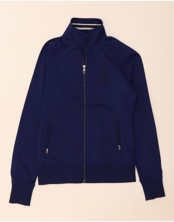 Jachetă de top pentru trening grafic Nike pentru femei UK 12 Medium Bleumarin